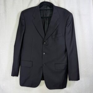 Corneliani Sport Coat Mens 52 Dark Gray Linea Sartoria Super 100s Virgin Wool